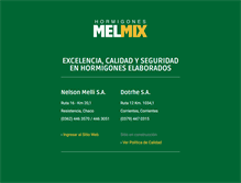 Tablet Screenshot of melmix.com.ar